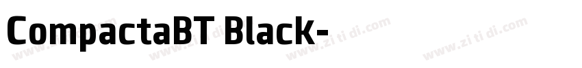CompactaBT Black字体转换